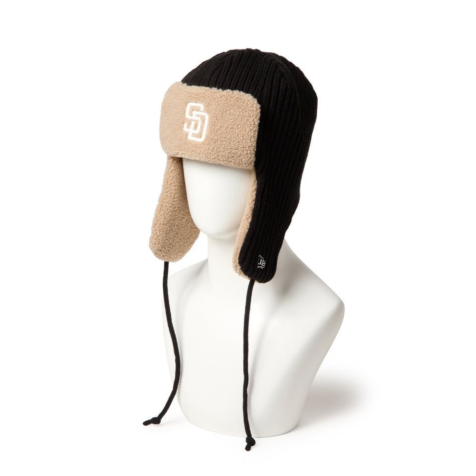 NEW ERA KNIT TRAPPER SADPAD RIB KNIT BLK