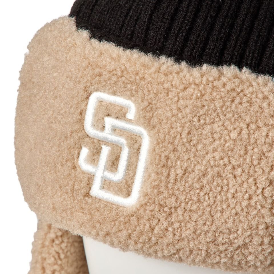 NEW ERA KNIT TRAPPER SADPAD RIB KNIT BLK