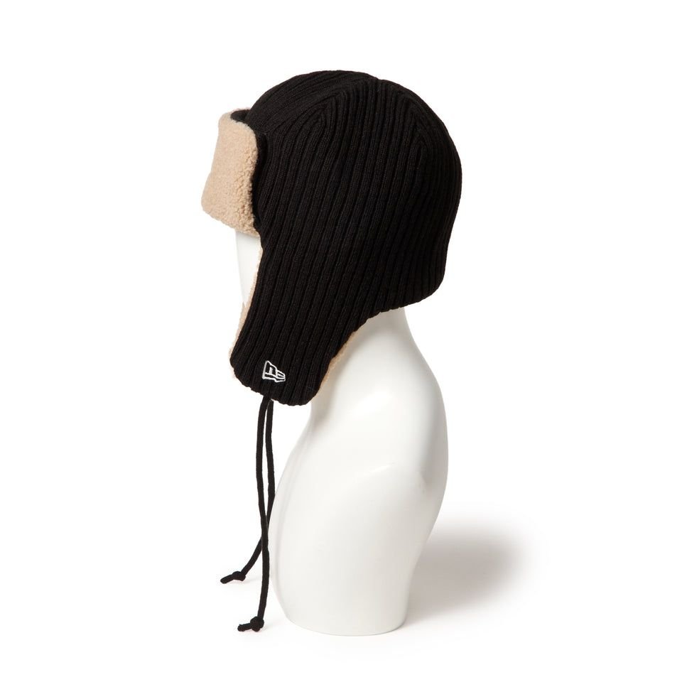 NEW ERA KNIT TRAPPER SADPAD RIB KNIT BLK
