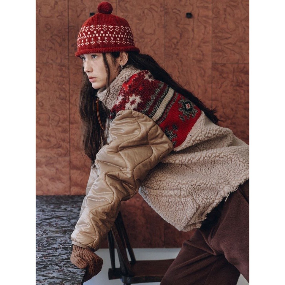 FRITUR Nana Quilted Jacket RED