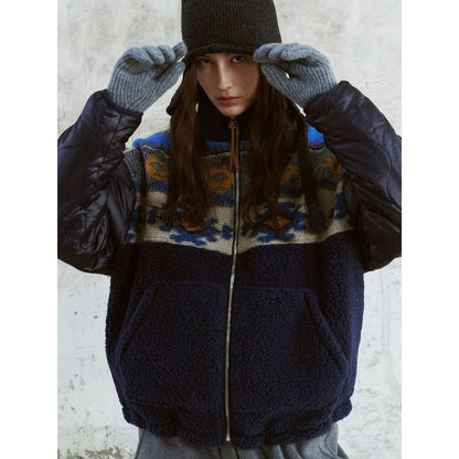 FRITUR Nana Quilted Jacket NAVY