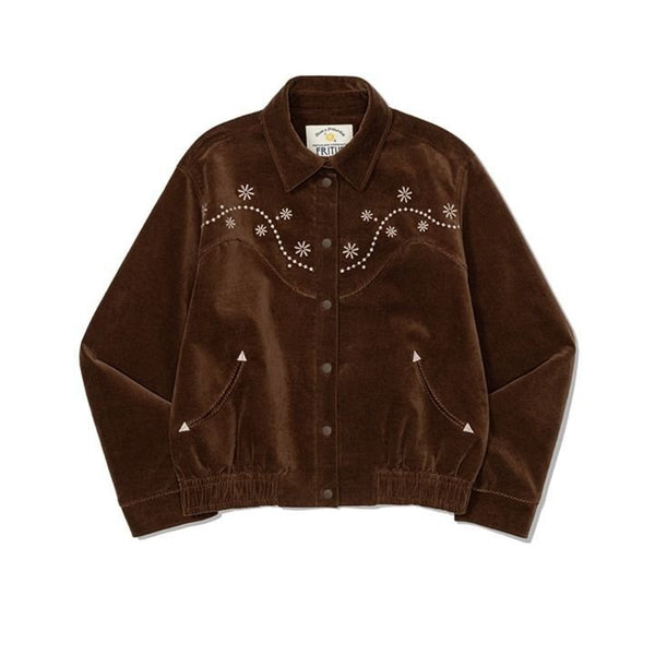 FRITUR Western Embroidery Bomber Jacket F263JK09