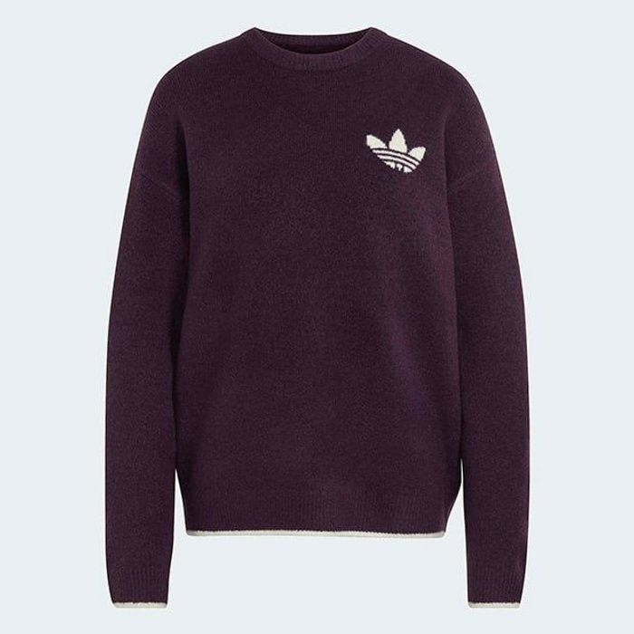 adidas originals ESS KNIT CREW ﾉｰﾌﾞﾙﾚｯﾄﾞ/ｸﾘｰﾑﾎﾜｲﾄ