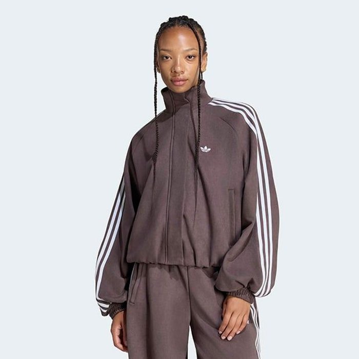 adidas originals ADILENIUM FAUX SUEDE TRACK TOP ｵｰﾛﾗｺｰﾋｰ