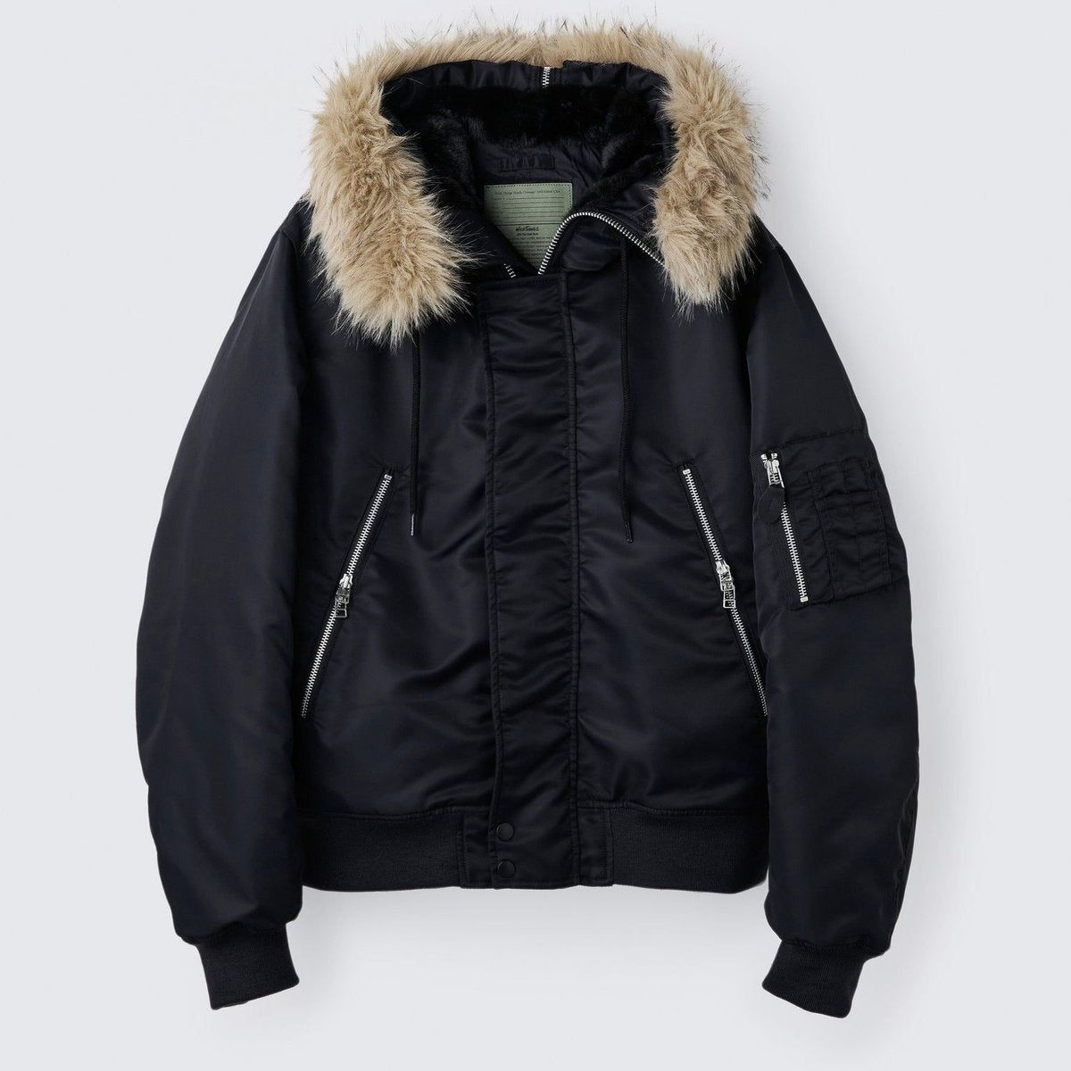 WILDTHINGS N-2B JACKET BLACK