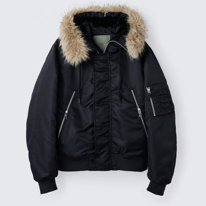 WILDTHINGS N-2B JACKET BLACK