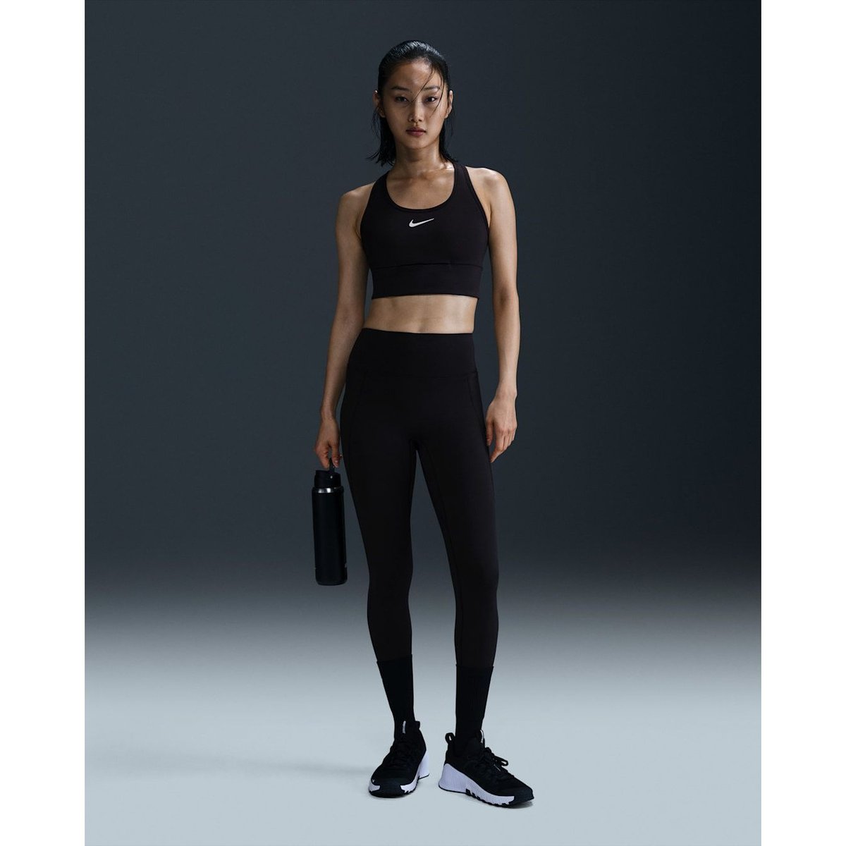 NIKE ナイキ ウィメンズDFUNIVERSAHRPKTタイツ ブラック/アンスラサイト/(ダークスモークグレー)
