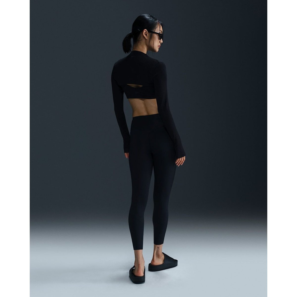 NIKE ナイキ WS DF ユニバーサ HR 7/8 タイツ ブラック/アンスラサイト/(ダークスモークグレー)