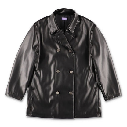 COOME LEATHER JACKET BLACK