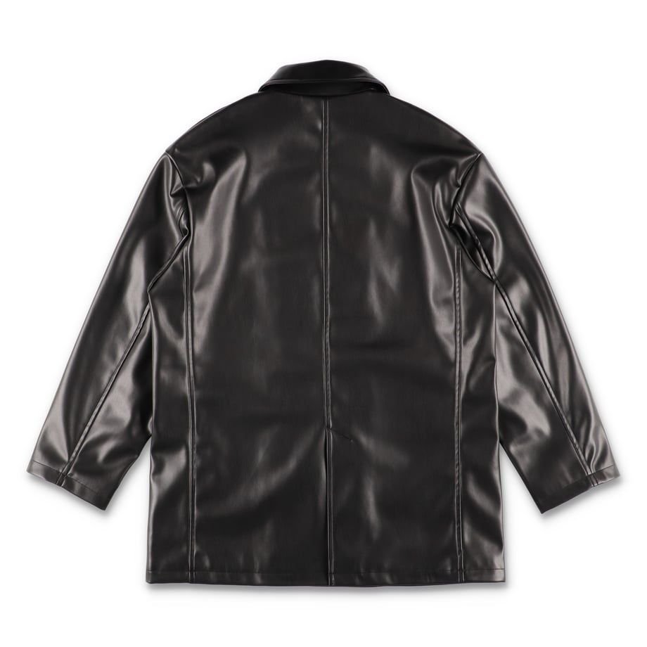 COOME LEATHER JACKET BLACK