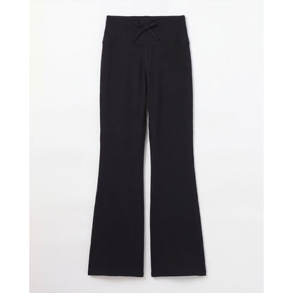 SUPER.NATURAL JP 220 Wool Ponte High-waist Flare Pants Smoke Black
