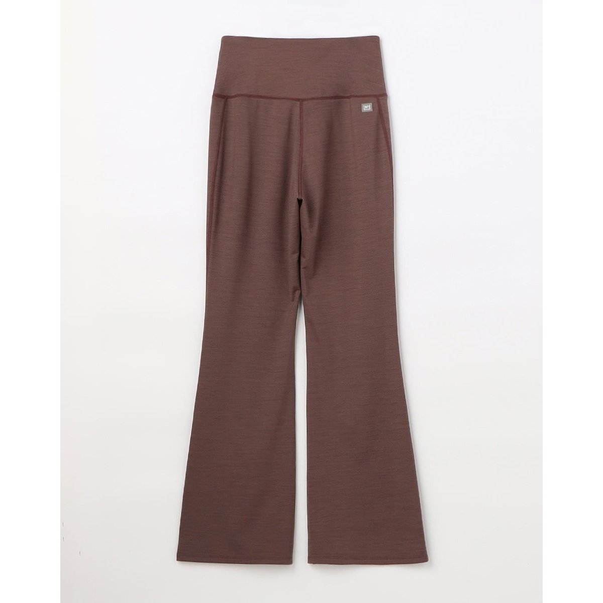 SUPER.NATURAL JP 220 Wool Ponte High-waist Flare Pants Cocoa Brown