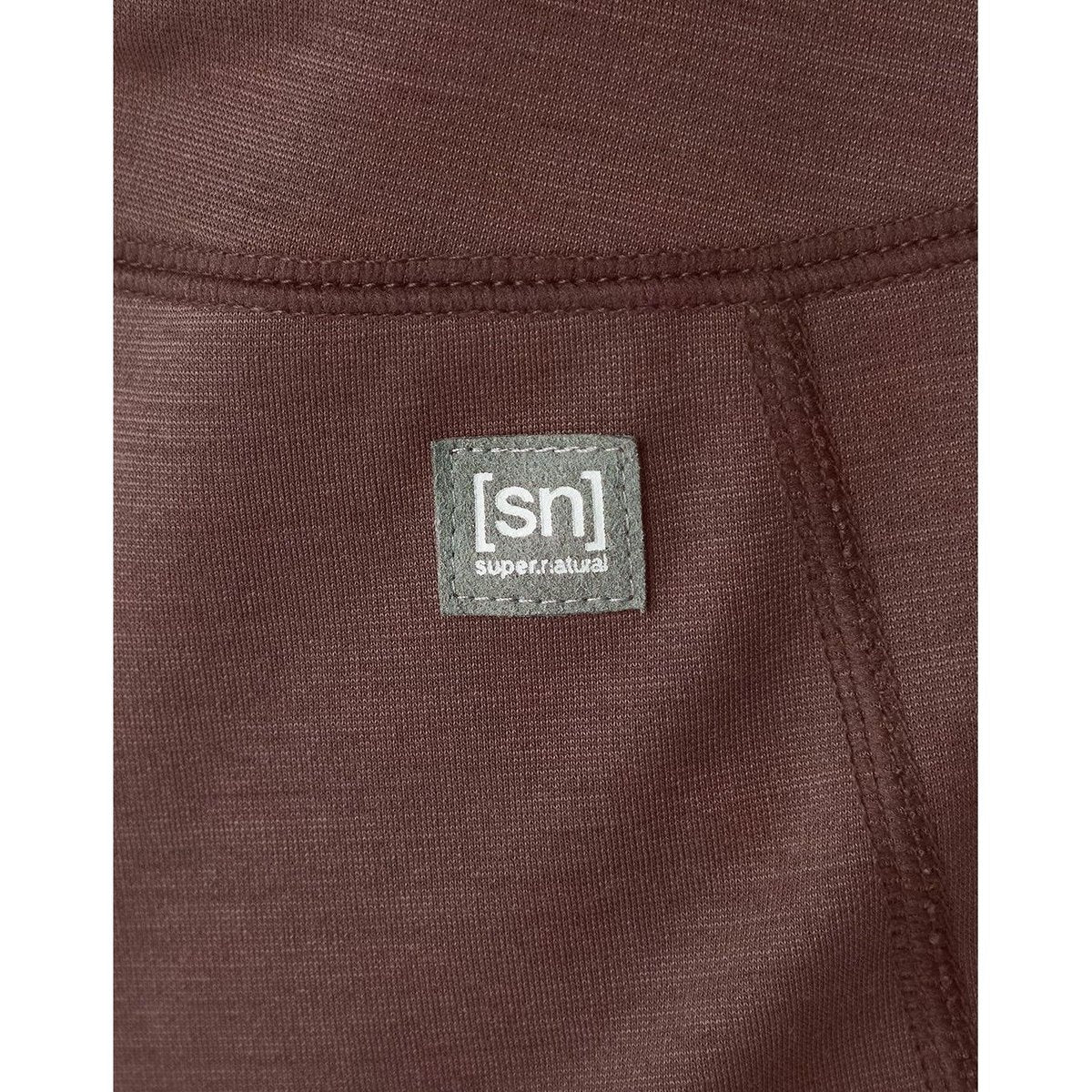 SUPER.NATURAL JP 220 Wool Ponte High-waist Flare Pants Cocoa Brown