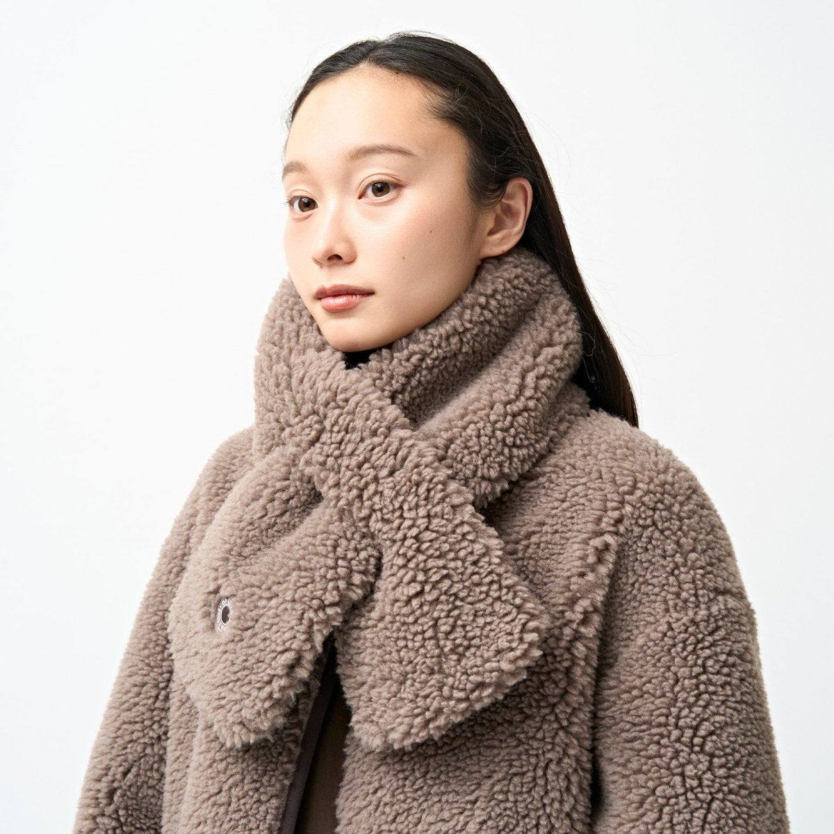ORCIVAL BFF_BOA SCARF TAUPE