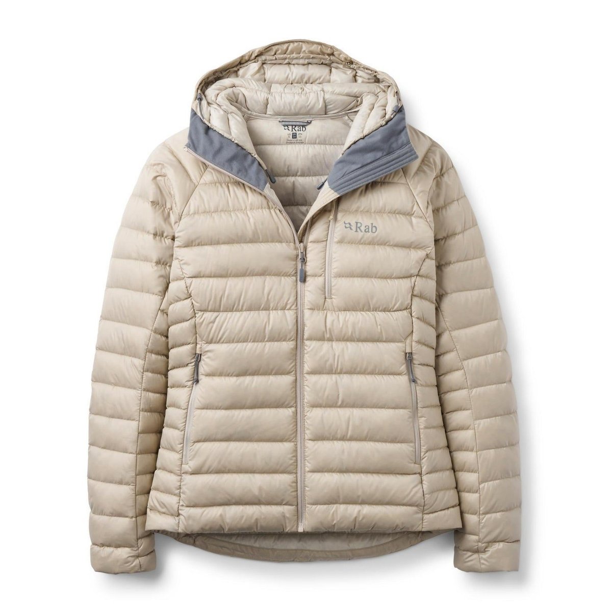 Rab Microlight Alpine Hoody Wmns Dark　Pebble