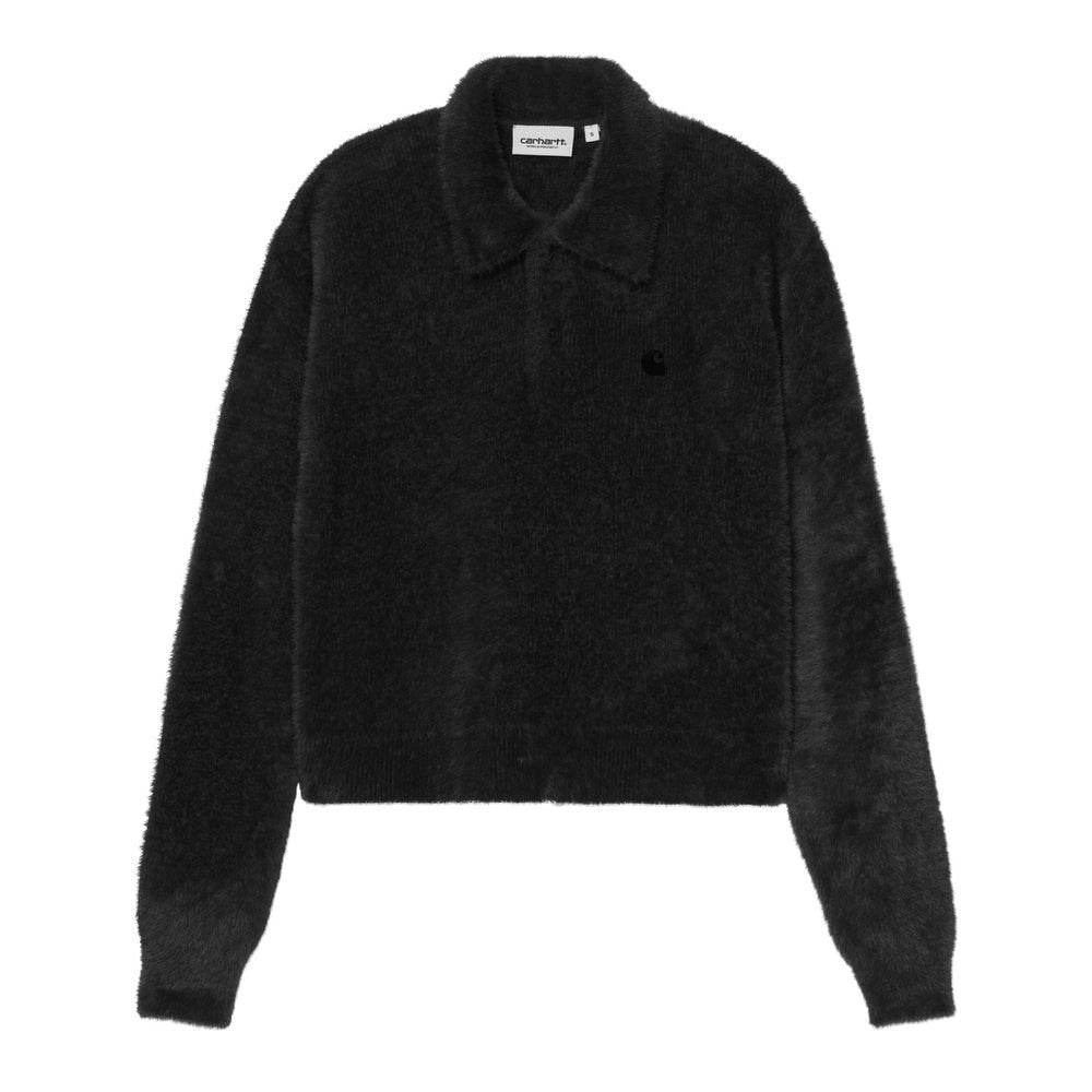 CARHARTT W L/S Maine Polo Sweater Black/Black
