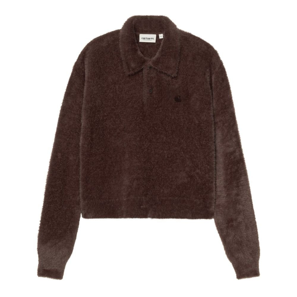 CARHARTT W L/S Maine Polo Sweater Palisander