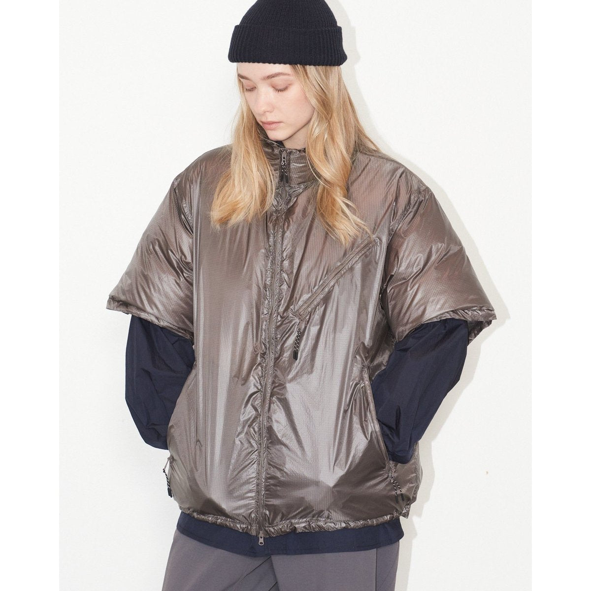 JUGEM VENTURER MD LAYER S/S DOWN GRAY
