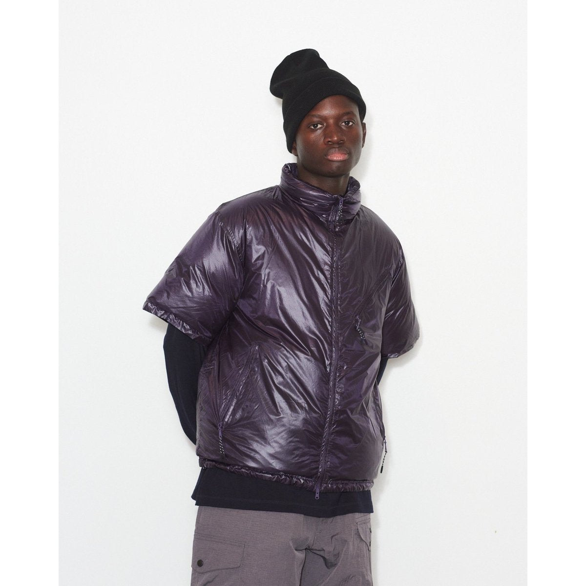 JUGEM VENTURER MD LAYER S/S DOWN GRAY