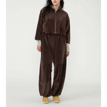 THE NORTH FACE Purple Label FLD VELOUR CROP BROWN