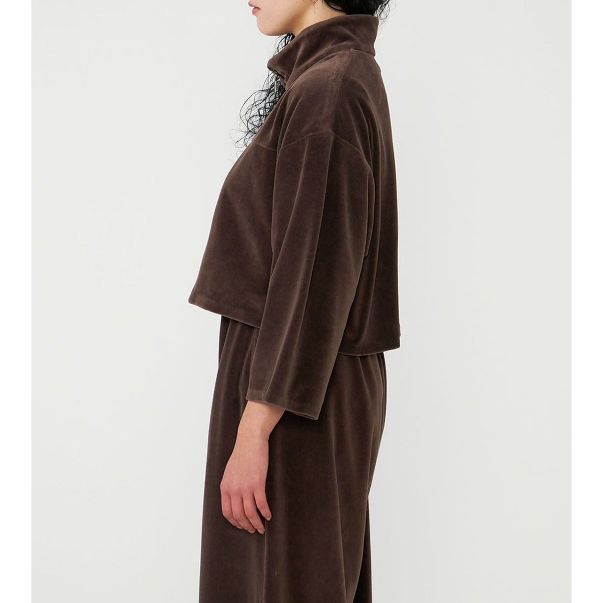 THE NORTH FACE Purple Label FLD VELOUR CROP BROWN
