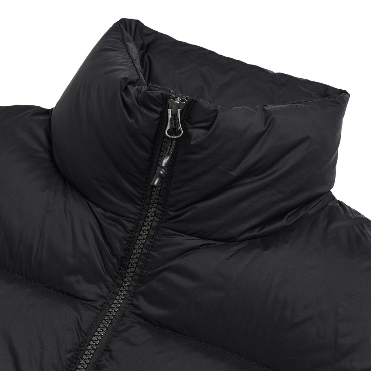 TAION HIGH-NECK DETACHABLE VOLUME DOWN JKT BLACK