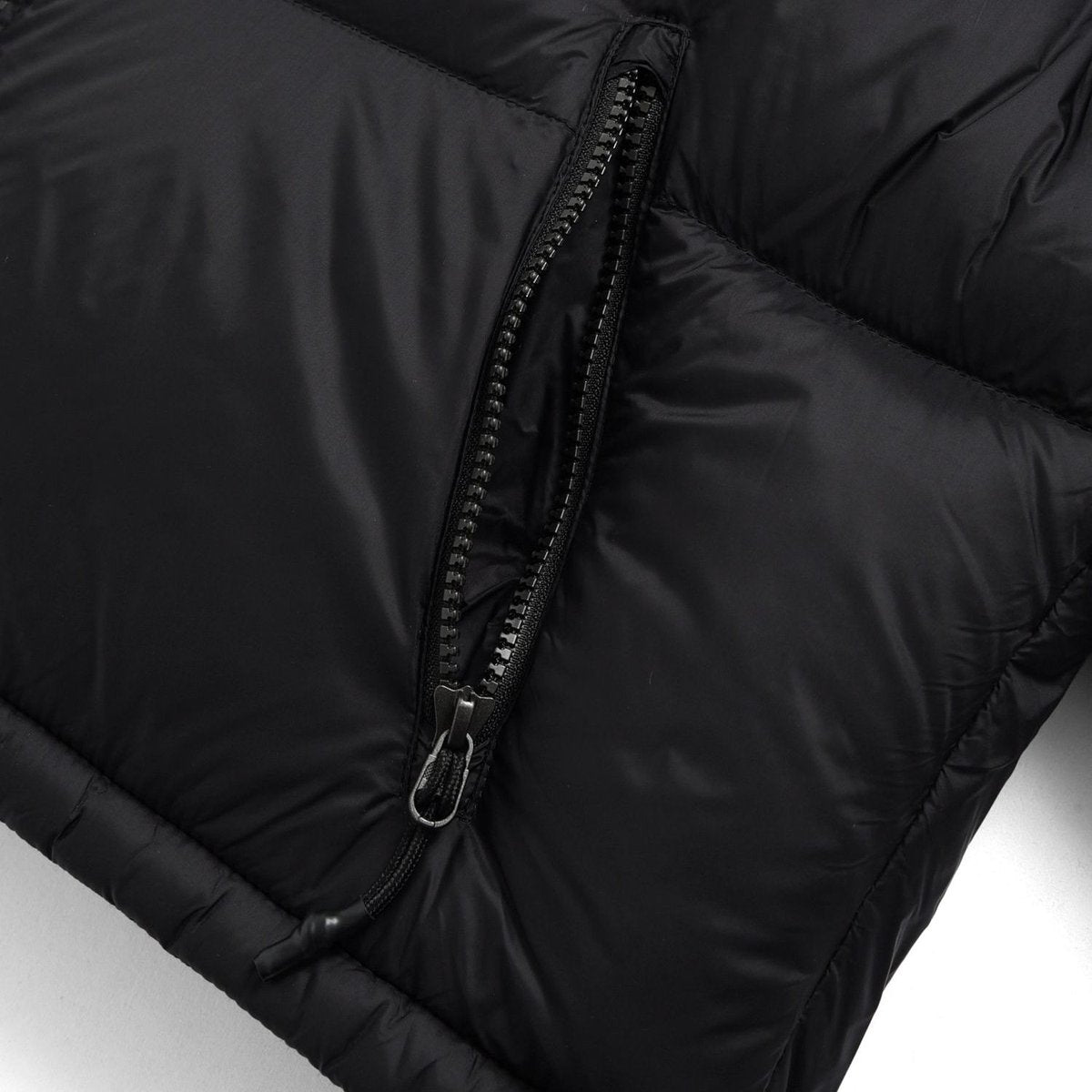 TAION HIGH-NECK DETACHABLE VOLUME DOWN JKT BLACK