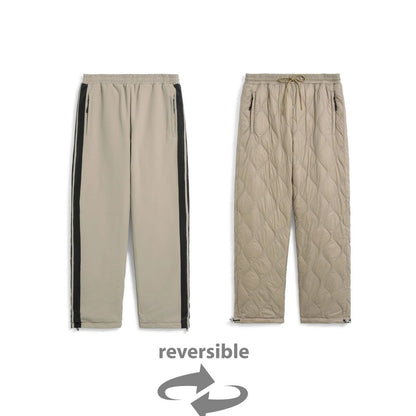 TAION REVERSIBLE RELAX DOWN PANTS AMBER×G.BGE(LINE/GRA