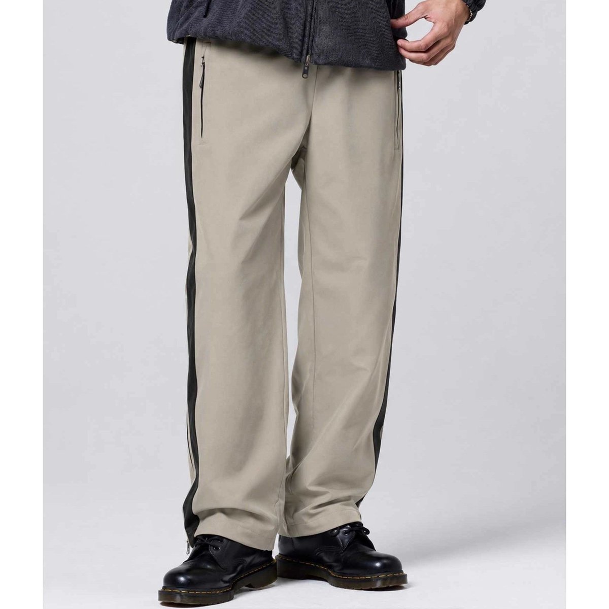 TAION REVERSIBLE RELAX DOWN PANTS AMBER×G.BGE(LINE/GRA