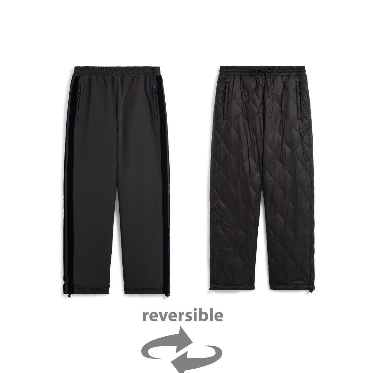TAION REVERSIBLE RELAX DOWN PANTS D.BRN×D.BRN(LINE/NAV