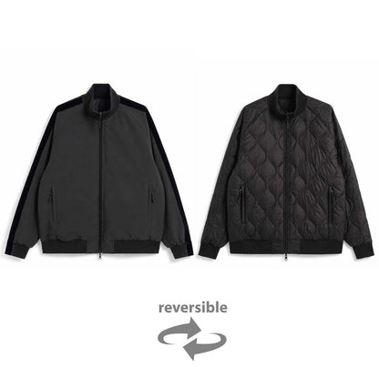 TAION REVERSIBLE RELAX HIGH-NECK DOWN JACKET D.BRN×D.BRN(LINE/NAV