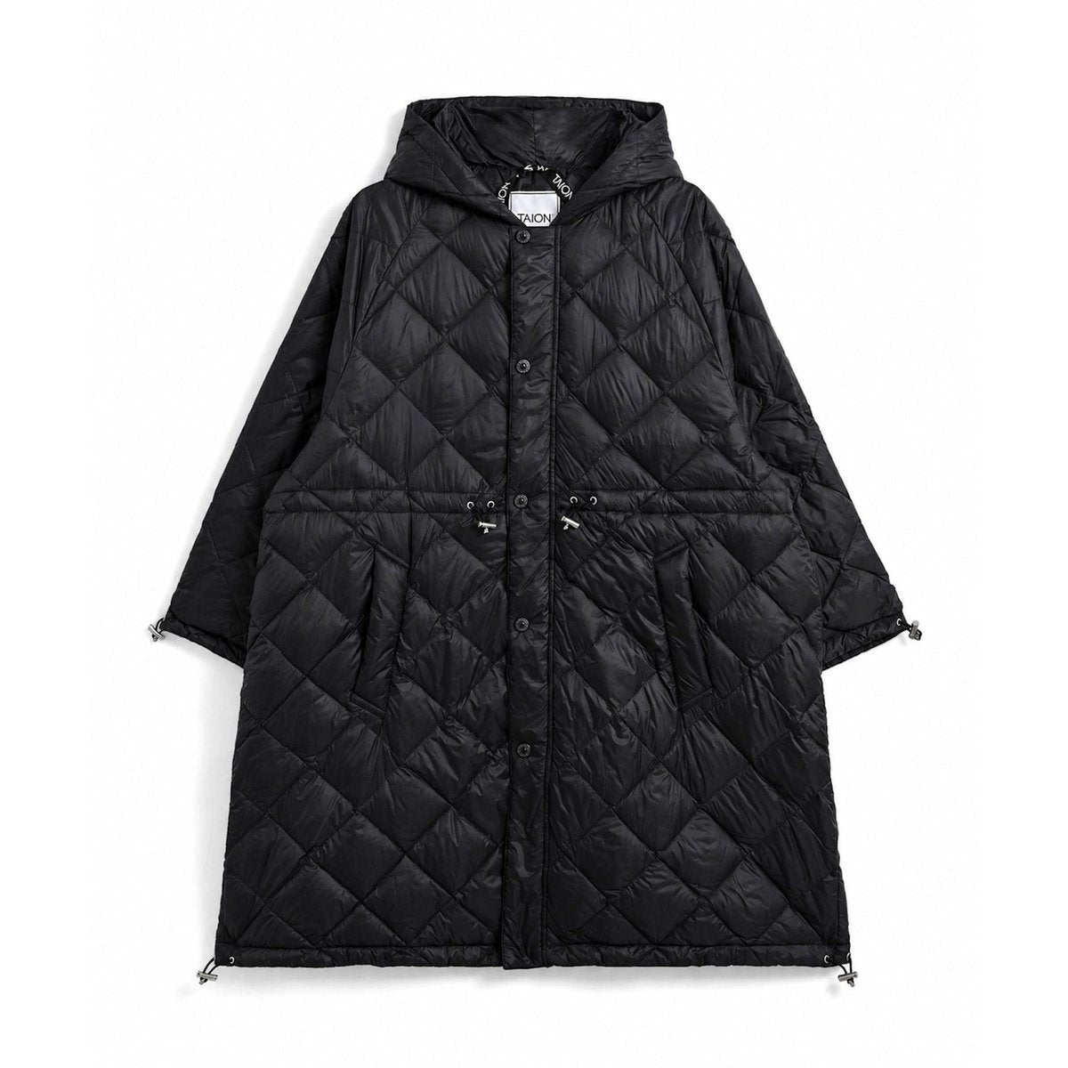 TAION CITY SLEEVE DOWN CAPE BLACK