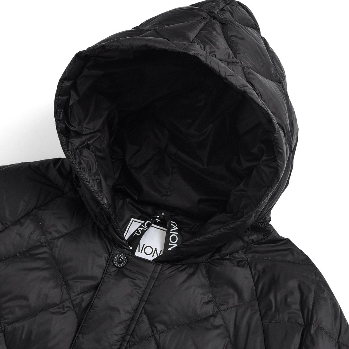 TAION CITY SLEEVE DOWN CAPE BLACK