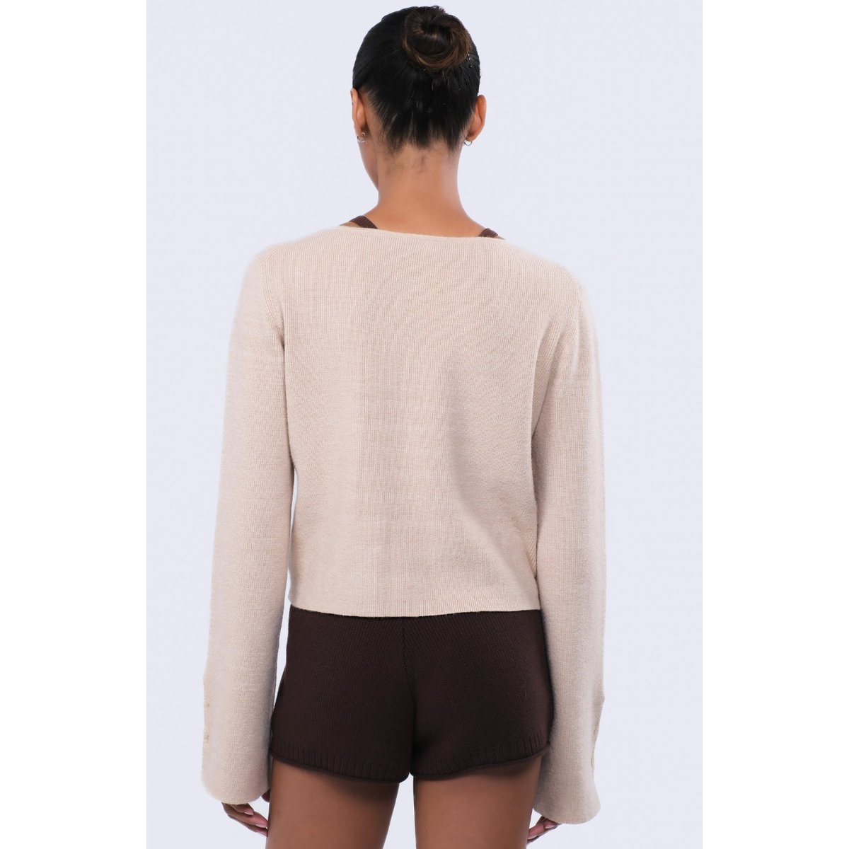 ITZON STRAP CARDIGAN BEIGE