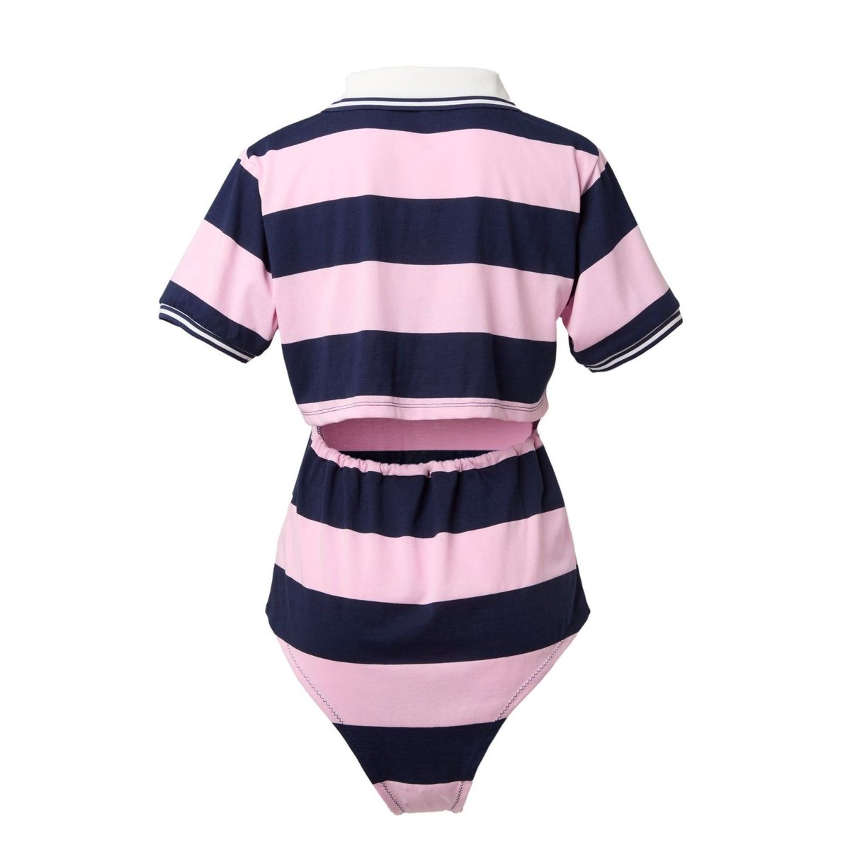 TW Rugger Shirt Bodysuit NAVY PINK