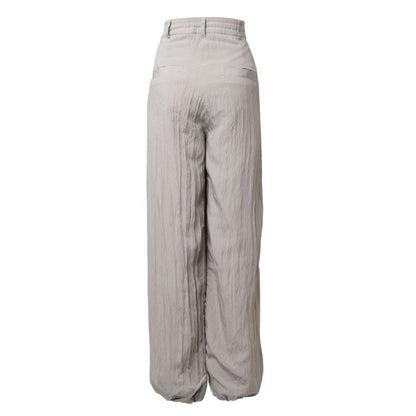 TW Satin Drawcord Pants LIGHT GRAY