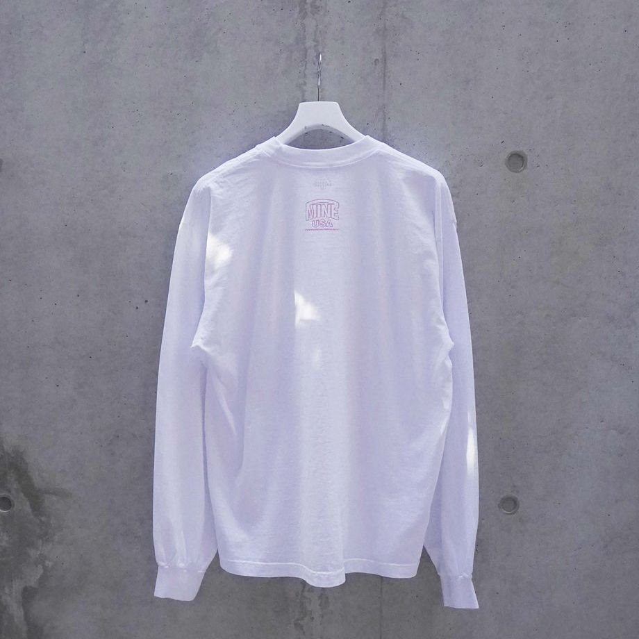 GOODNEIGHBORS SHIRTS MINE USA RELAX FIT L/S T-SH (DONUT) WHITE