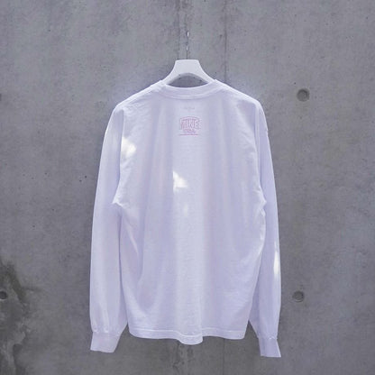 GOODNEIGHBORS SHIRTS MINE USA RELAX FIT L/S T-SH (DONUT) WHITE