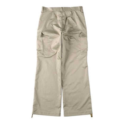 COOME SATIN CARGO TROUSER BEIGE