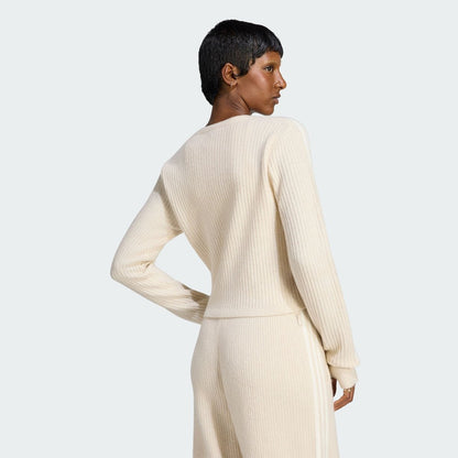 adidas originals ｢ADILUNA SEASON 2 x JENNIE｣KNIT CARDIGAN ｸﾘｱﾌﾞﾗｳﾝ