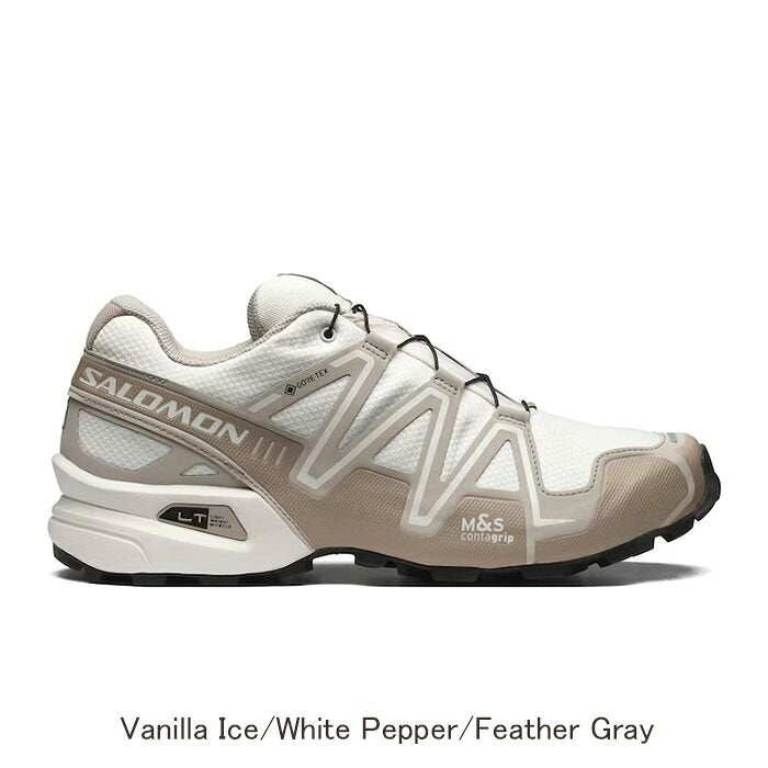 SALOMON SPEEDCROSS 3 GTX VANILLA ICE/WHITE PEPPER/FEATHER GRAY