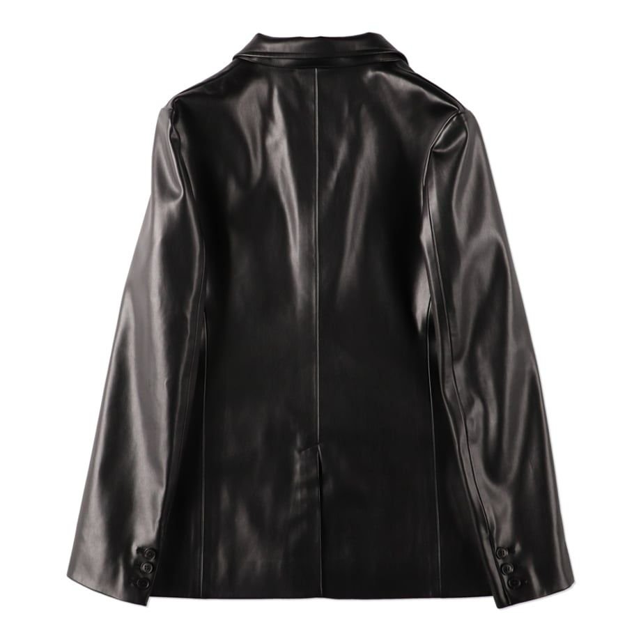 COOME LEATHER SUIT JACKET BLACK