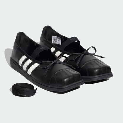 adidas originals ｢ADILUNA SEASON 2 x JENNIE｣SUPERSTAR SQ BALLET W ｺｱﾌﾞﾗｯｸ/ｺｱﾌﾞﾗｯｸ/ｵﾌﾎﾜｲﾄ