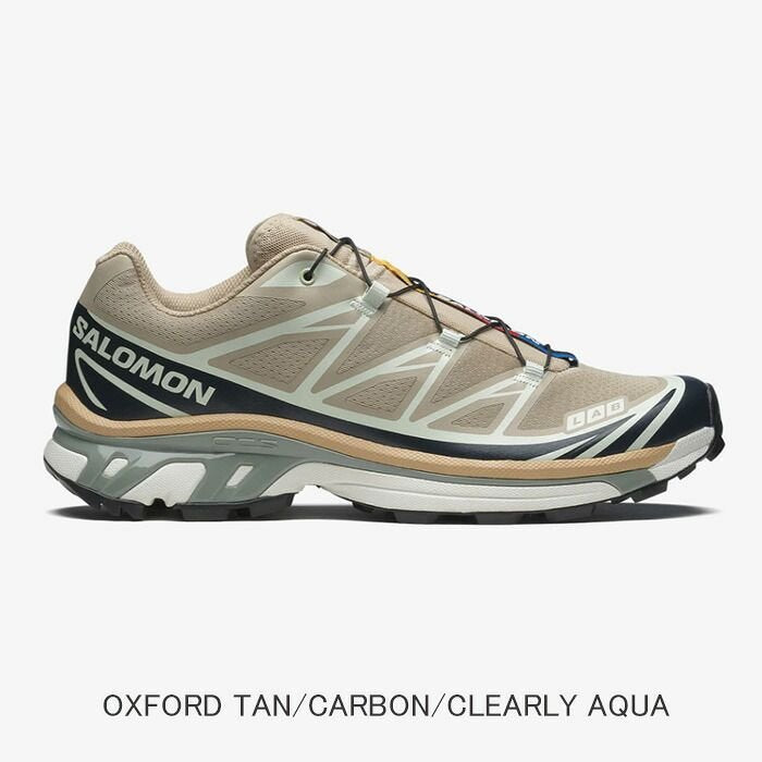 SALOMON XT-6 OXFORD TAN/CARBON/CLEARLY AQUA