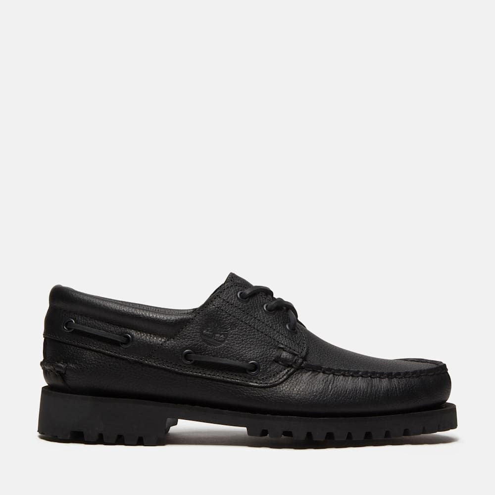 Timberland BOAT SHOE ALL OVER BLACK FULL GRAIN