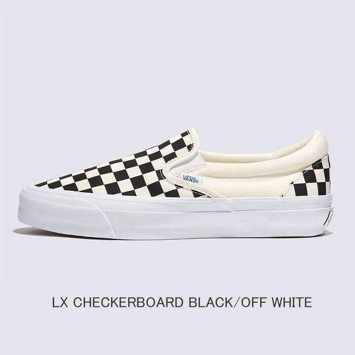 Vans SLIP-ON REISSUE 98 LX CHECKERBOARD BLACK/OFF WHIT