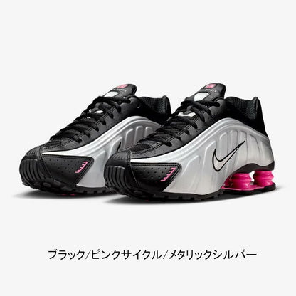 NIKE ナイキ ウィメンズ SHOX R4 BLACK/METALLIC SILVER-PINKSICLE