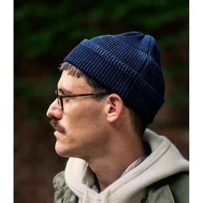 ROTOTO INDIGO MIL WATCH CAP DARK INDIGO