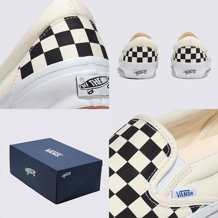 Vans SLIP-ON REISSUE 98 LX CHECKERBOARD BLACK/OFF WHIT