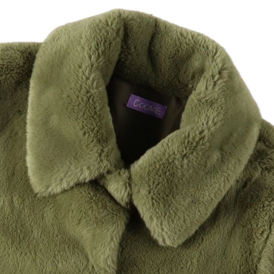 COOME FLUFFY JACKET GREEN